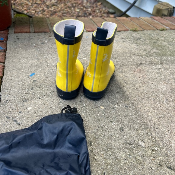 Kids Yellow Rain Boots - Picture 2 of 3